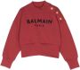 Balmain Kids Sweater met geborduurd logo Rood - Thumbnail 1