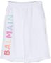 Balmain Kids Bermuda shorts met logoprint Wit - Thumbnail 1