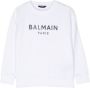 Balmain Kids Sweater met logoprint Wit - Thumbnail 1
