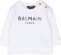 Balmain Kids Sweater met logoprint Wit - Thumbnail 1