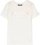 Balmain Kids T-shirt met logoprint Wit - Thumbnail 1
