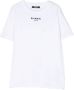 Balmain Kids T-shirt met geborduurd logo Wit - Thumbnail 1