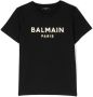 Balmain Kids T-shirt met logoprint Zwart - Thumbnail 1