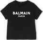 Balmain Kids T-shirt met logoprint Zwart - Thumbnail 1