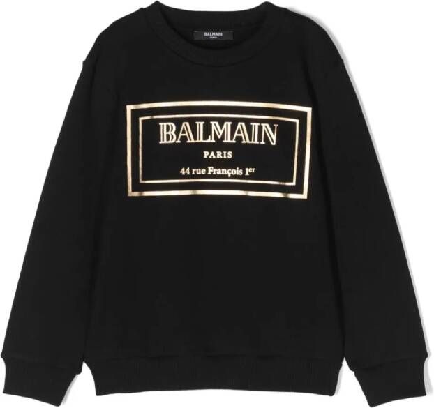 Balmain Kids Trui met logoprint Zwart