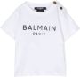 Balmain Kids T-shirt met logoprint Wit - Thumbnail 1