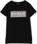 Balmain Kids T-shirt met logoprint Zwart - Thumbnail 1