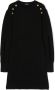 Balmain Kids Ribgebreide jurk Zwart - Thumbnail 1