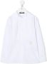Balmain Kids Shirt met geplooide bies Wit - Thumbnail 1