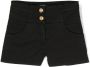 Balmain Kids Shorts met gouden knoop Zwart - Thumbnail 1