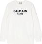 Balmain Kids Sweater met logoprint Wit - Thumbnail 1