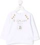 Balmain Kids Sweater met logoprint Wit - Thumbnail 1