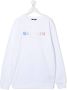 Balmain Kids Sweater met logoprint Wit - Thumbnail 1