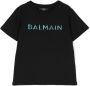 Balmain Kids T-shirt met logo-reliëf Zwart - Thumbnail 1