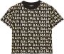 Balmain Kids T-shirt met logo Zwart - Thumbnail 1