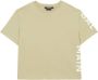 Balmain Kids T-shirt met logoprint Beige - Thumbnail 1