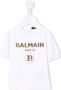 Balmain Kids T-shirt met logoprint Wit - Thumbnail 1