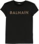 Balmain Kids T-shirt verfraaid met kristallen Zwart - Thumbnail 1