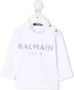 Balmain Kids T-shirt verfraaid met logo Wit - Thumbnail 1