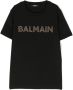 Balmain Kids T-shirt verfraaid met studs Zwart - Thumbnail 1