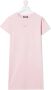 Balmain Kids T-shirtjurk met geborduurd logo Roze - Thumbnail 1