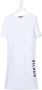 Balmain Kids T-shirtjurk met logotape Wit - Thumbnail 1