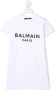 Balmain Kids T-shirtjurk verfraaid met pailletten Wit - Thumbnail 1
