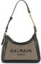 Balmain Crossbody bags B-Army Logo Shoulder Bag Canvas in dark green - Thumbnail 1