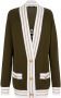 Balmain Cashmere cardigan with logo Groen Dames - Thumbnail 2