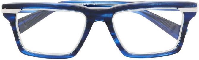 Balmain Eyewear Bril met vierkant montuur Blauw