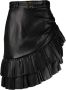 Balmain Leren mini-rok Zwart - Thumbnail 1