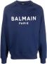 Balmain Sweater met logoprint Blauw - Thumbnail 1