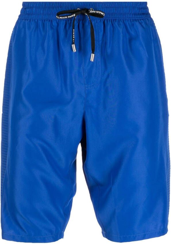 Balmain Zwembroek met logoprint Blauw