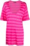 Balmain T-shirt met logoprint Roze - Thumbnail 1