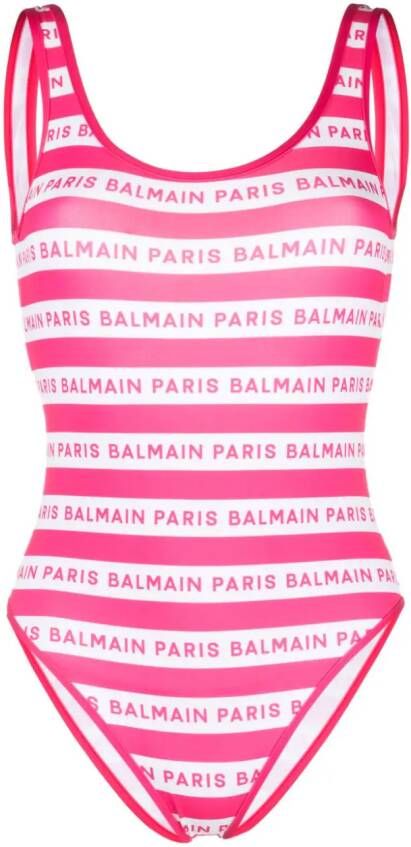 Balmain Mouwloos badpak Roze
