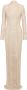Balmain Lange jurk met opengewerkt macramé Beige Dames - Thumbnail 1