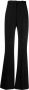 Balmain striped wool-blend flared trousers Zwart - Thumbnail 1