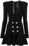 Balmain Mini-jurk met dubbele rij knopen Zwart - Thumbnail 1