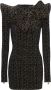 Balmain Mini-jurk met monogramprint Zwart - Thumbnail 1