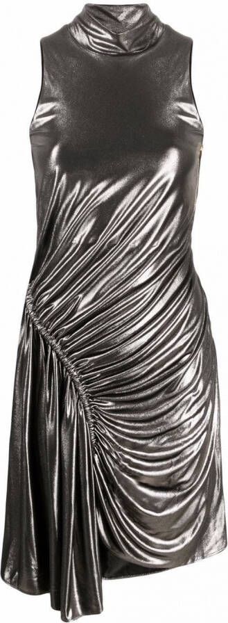 Balmain Mini-jurk met ruches Zilver