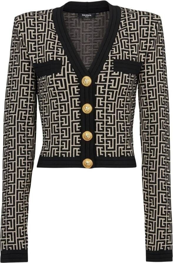 Balmain Cropped vest Zwart