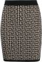 Balmain Mini-rok met jacquard Zwart - Thumbnail 1