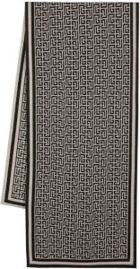 Balmain monogram-pattern scarf Beige