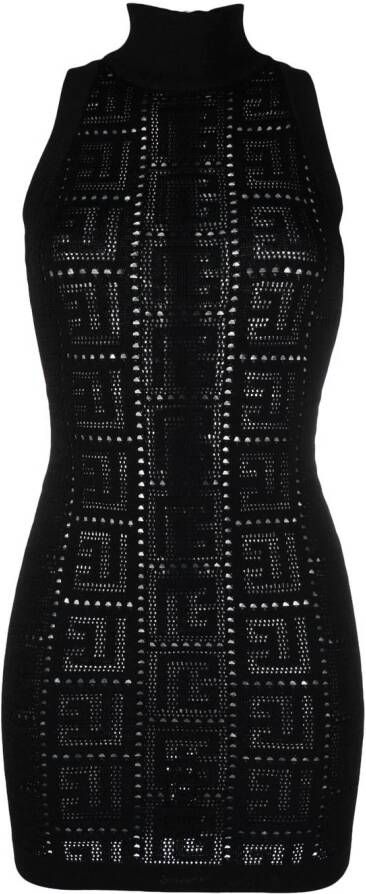 Balmain Mouwloze jurk Zwart
