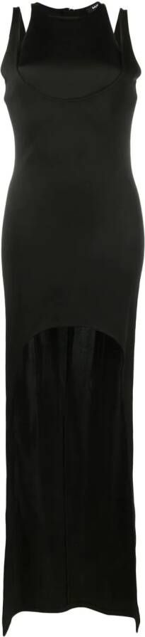 Balmain Mouwloze lange jurk Zwart