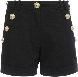 Balmain Piqué shorts Zwart