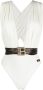 Balmain Swimsuit with belt Wit Dames - Thumbnail 1