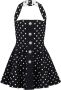 Balmain Mini-jurk met stippen Zwart - Thumbnail 1