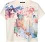 Balmain Cropped Pastel print T-shirt Meerkleurig Dames - Thumbnail 1