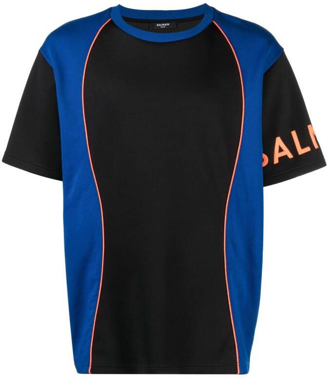 Balmain Reflecterend T-shirt Zwart